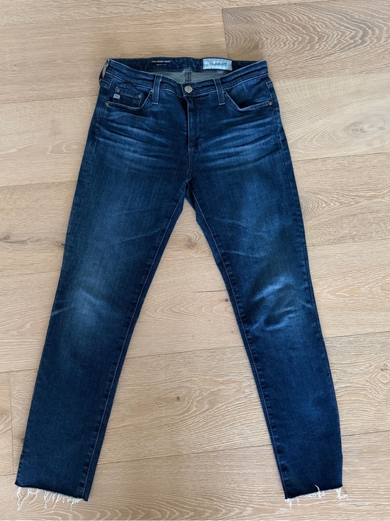 Ag Adriano Goldschmied Denim - AG Adriano Goldschmied Dark Indigo The Prima Crop Cigarette Crop